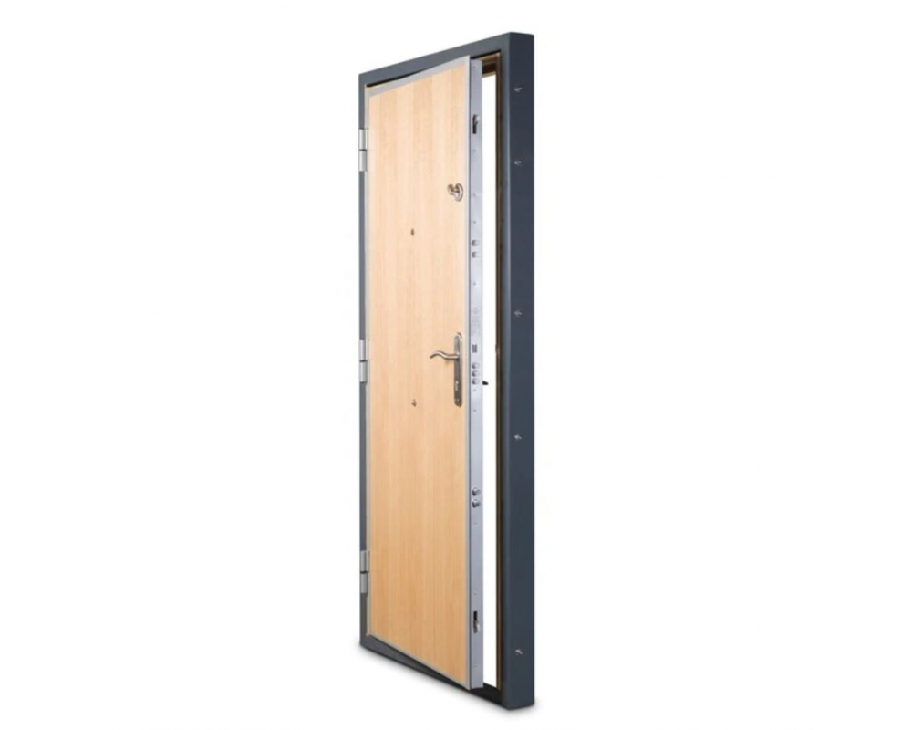 Puerta acorazada blanca 975x2065mm empujar derecha Tesa Premium