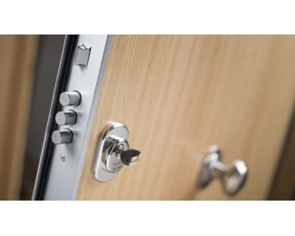 Puerta acorazada blanca 975x2065mm empujar izquierda Tesa Premium