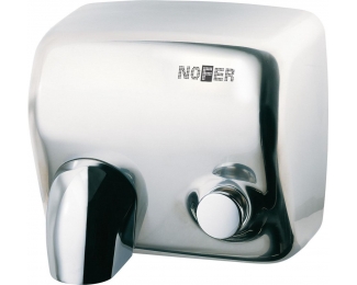 Secamanos Cyclon de acero inoxidable con pulsador