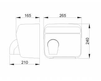 Secamanos Cyclon de acero inoxidable con sensor electrónico