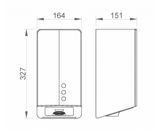 Secamanos Fuga Evo de acero inoxidable con filtro Hepa