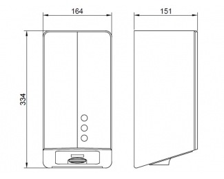 Secamanos Fuga Evo de ABS blanco con filtro Hepa