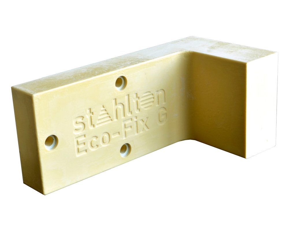 Soporte PU en L Eco-Fix G 80mm para cargas pesadas en SATE