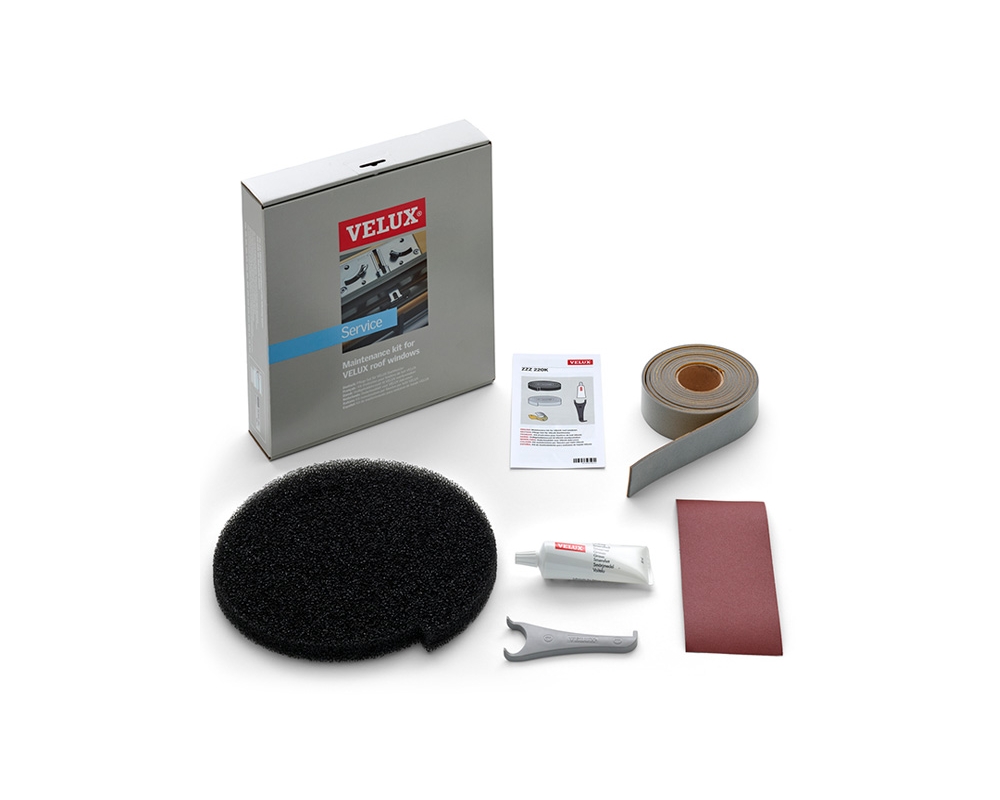 Kit de mantenimiento de ventanas madera barniz transparente Velux ZZZ 220K