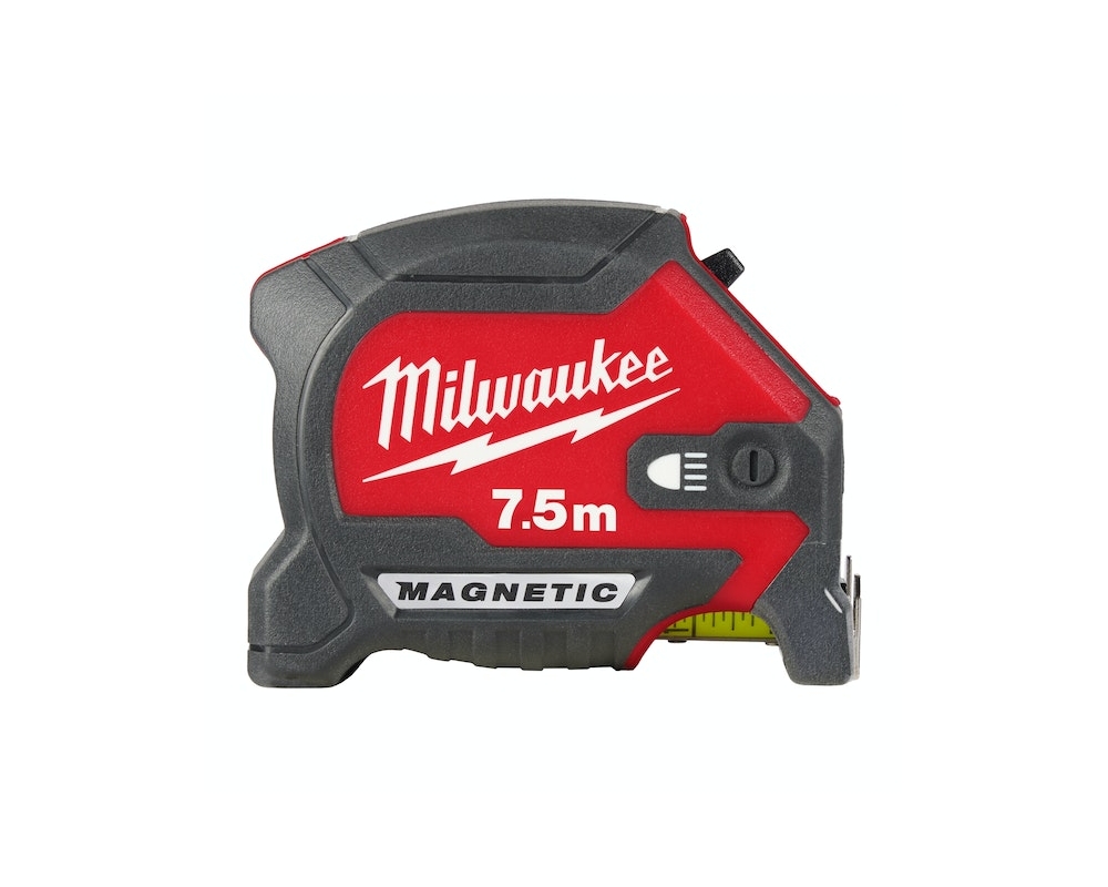 Flexómetro HQ magnético con LED 7,5m x 27 métrico Milwaukee 4932492469