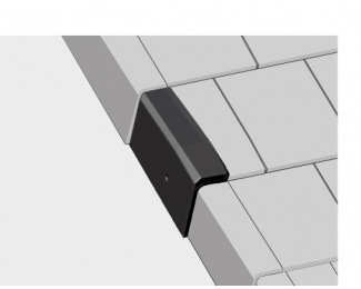 Remate lateral izquierdo klinker pizarra La Escandella Planum