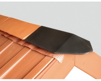 Remate cumbrera ática 120º klinker pizarra La Escandella Planum