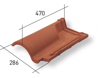 Teja de ventilación mixta grande La Escandella Q19*K pizarra