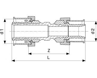Acoplamiento reductor bronce Viega Smartpress 6715.2