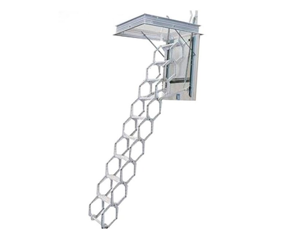 Escalera escamoteable de tijera LX-LACADA metálica