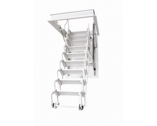 Escalera escamoteable de tijera LX-LACADA metálica