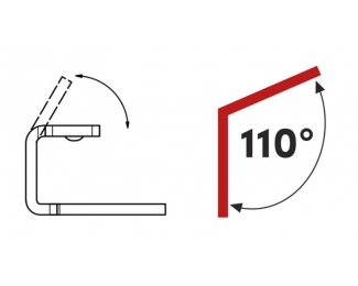 Clip distanciador central/lateral 110º para rastrel de aluminio (caja 50 uds.)