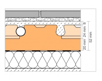 Placa de nódulos para recrecidos 75,5x106cm (0,8m²) Schlüter BEKOTEC EN 2520 P