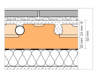 Placa de nódulos para morteros autonivelantes 75,5x106cm (0,8m²) Schlüter BEKOTEC EN 1520 PF