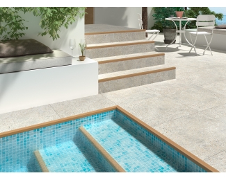 Perfil para remate de peldaños Novopeldaño Astra Nori 25x40X2500MM