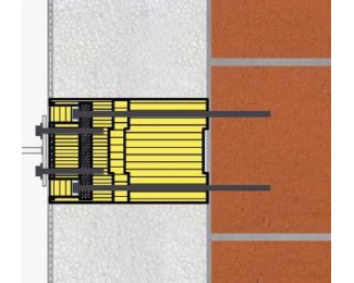 Cubo atornillado de carga extrema Eco-Fix L para cargas pesadas en SATE 80/140/280mm