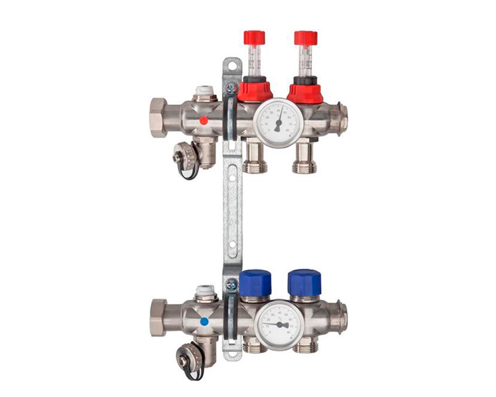 Distribuidor con caudalimetros Schlüter BEKOTEC-THERM-HVT/DE
