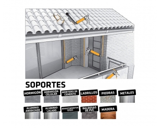 Masilla de poliuretano Sikaflex 11FC blanco cartucho 300ml