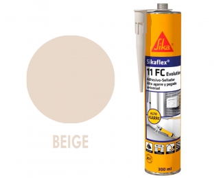 Masilla de poliuretano Sikaflex 11FC beige cartucho 300ml