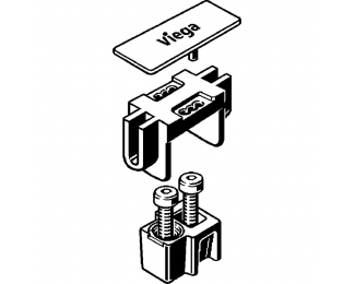 Juego de accesorios Viega Advantix 4965.50 en acero inoxidable mate