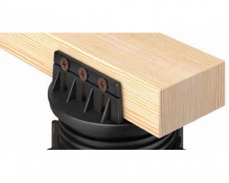 Soporte regulable de baja altura 10-15mm con cabezal para madera STAR T