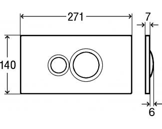 Pulsador de inodoro Visign for Style 10 Viega 8315.1