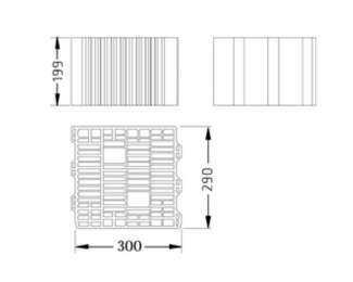 Pieza de arcilla ECOrec 29 térmico 300x290x199mm