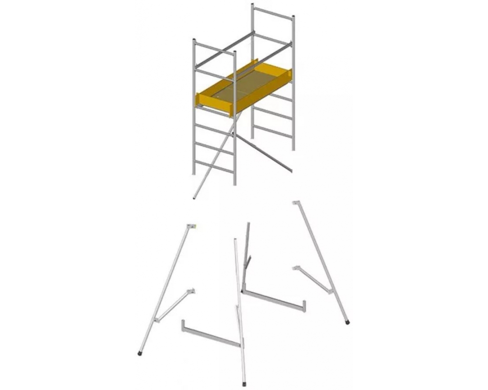 Andamio modular de aluminio Svelt Millenium TMILLS20B - Módulo B