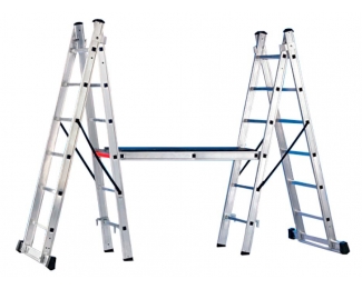 Andamio profesional de aluminio transformable en 2 escaleras Svelt Target
