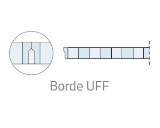 Placa Knauf Cleaneo Akustik Aleatoria 8/15/20R PLUS V/B borde UFF 2500x1200x12,5mm