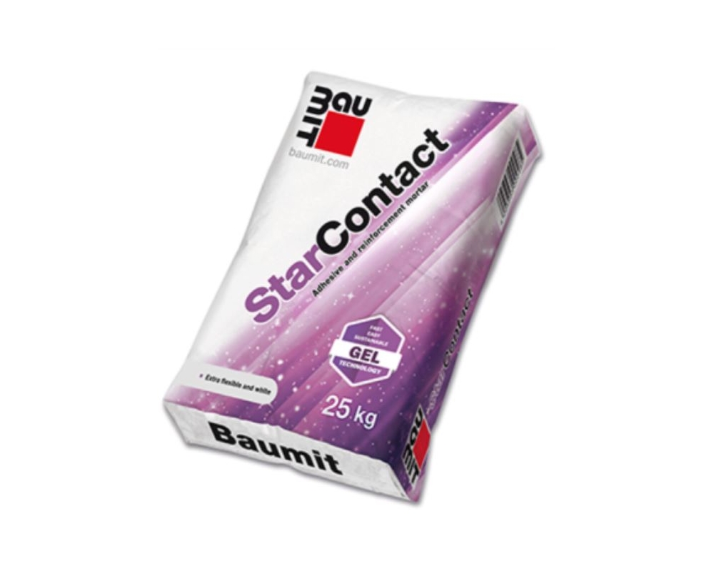 Mortero adhesivo para paneles Baumit StarContact saco 25kg