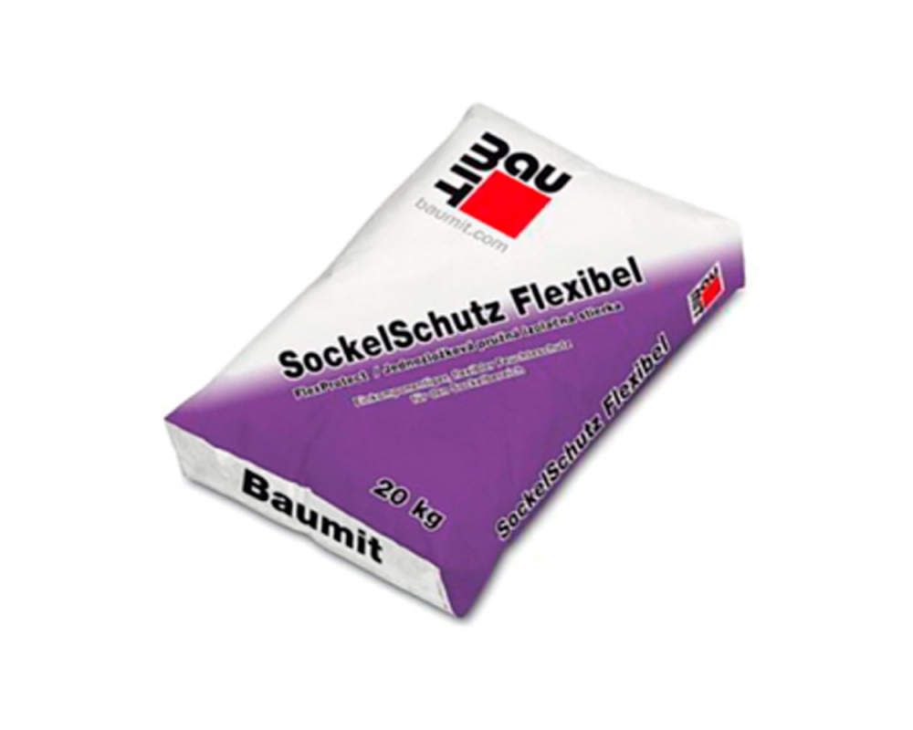 Mortero para zócalos Baumit FlexProtect saco 20kg