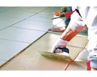 Adhesivo elástico e impermeable para pegado de baldosas SikaBond T-8 cubo 10L