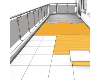 Adhesivo elástico e impermeable para pegado de baldosas SikaBond T-8 cubo 10L