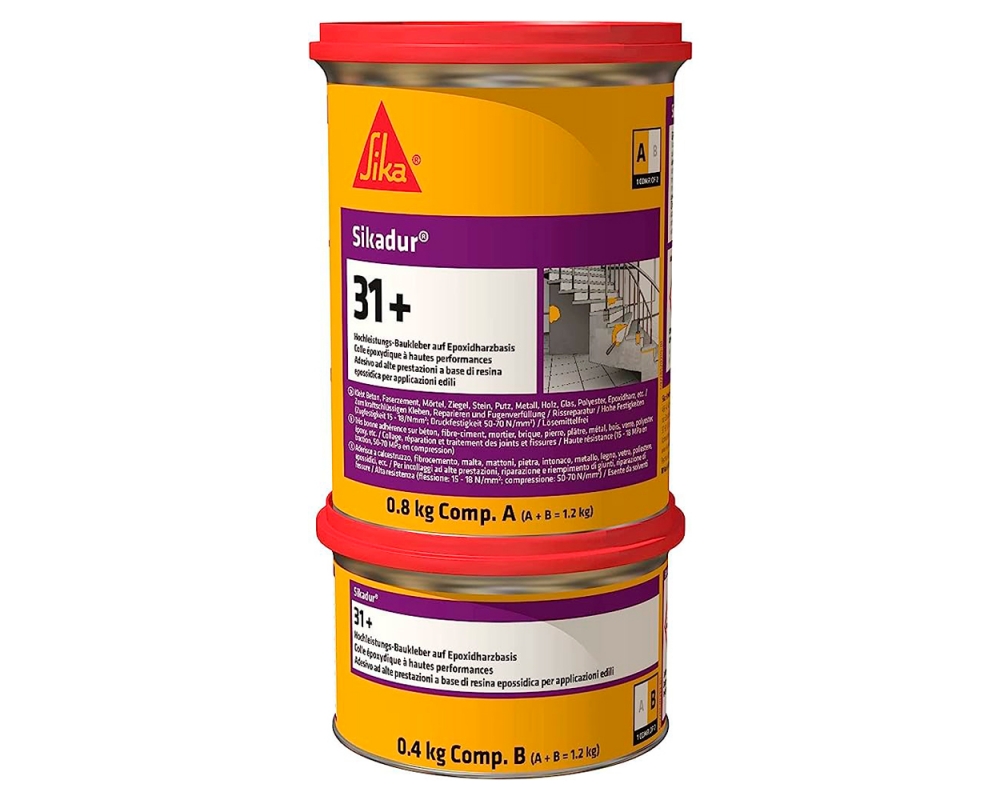 Adhesivo tixotrópico epoxi bicomponente Sikadur 31+ bote 1,2kg