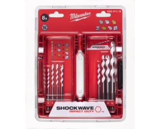 Estuche de 8 brocas multimaterial Milwaukee 4932471112