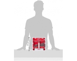 Estuche de 19 brocas metal Milwaukee Thunderweb HSS-G 1-10