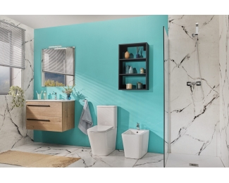 Inodoro a suelo con cisterna BTW Teka Dessin