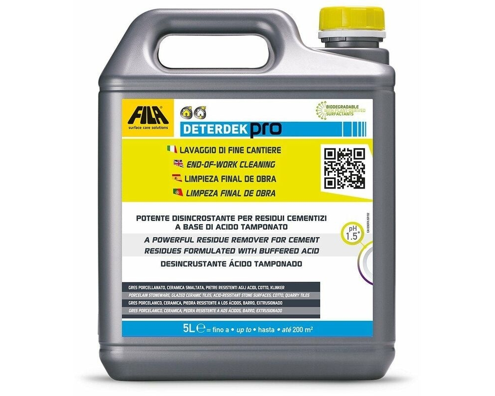 Detergenete desincrustante ácido Fila Deterdek 5L