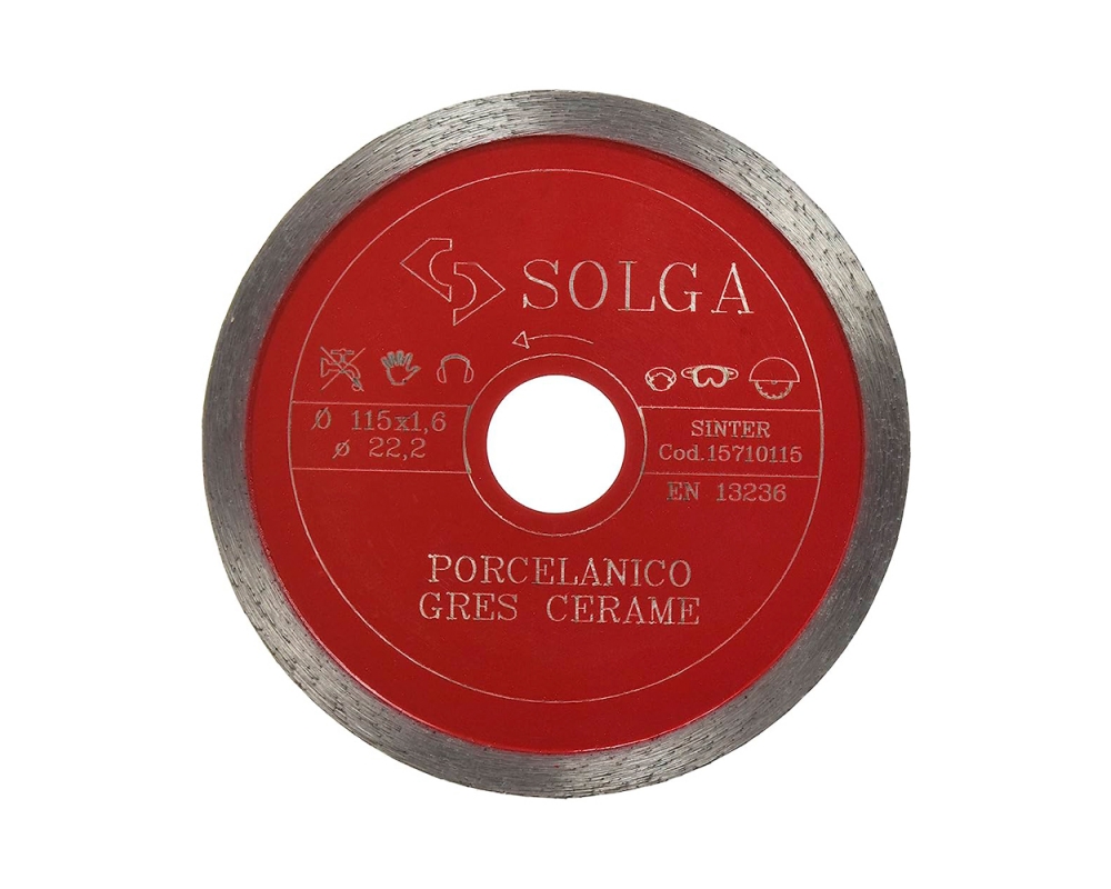 Diso diamante porcelánico gres cerámica Ø115x1,6mm Solga