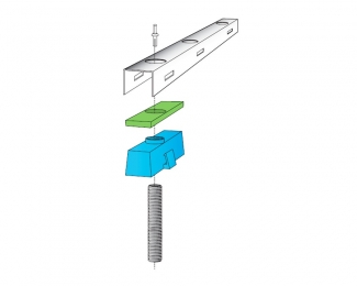 Perfil galvanizado Granab Sistema 7000 perfil 2600mm