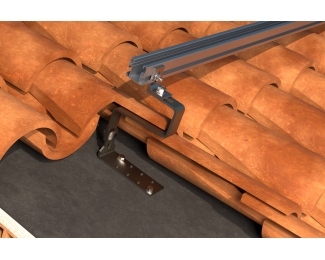 Gancho salvateja ajustable para teja curva inox A2 Index GS-TC