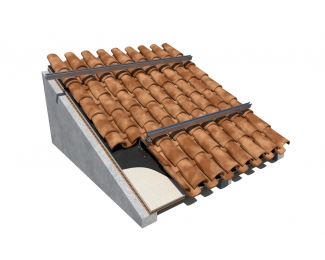 Gancho salvateja ajustable para teja curva inox A2 Index GS-TC