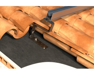 Gancho salvateja ajustable para teja curva inox A2 Index GS-TC