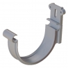 Gancho sujeción canalón PVC doble voluta gris claro 390mm Adequa 156-C