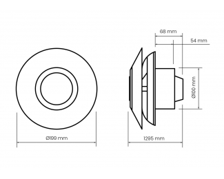 Extractor descentralizado para cuartos húmedos Zehnder ZCV2