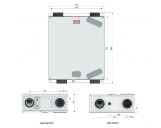 Recuperador de calor Zehnder ComfoAir 160 Basic
