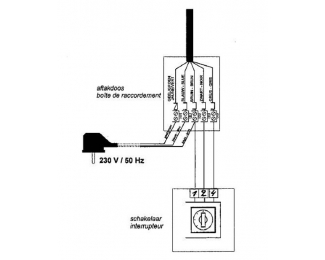 Selector manual de caudal Zehnder SA 1-3V (3 velocidades)