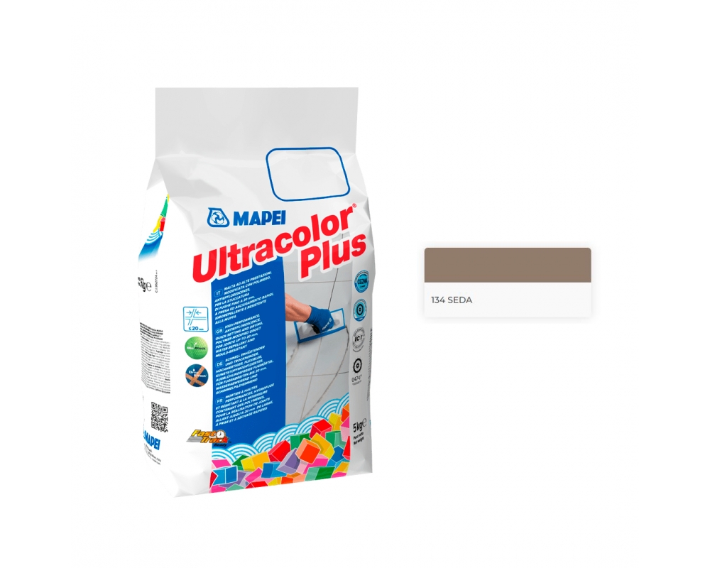 Mortero para juntas Mapei Ultracolor Plus 134 Seda 5kg