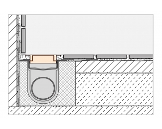 Rejilla con marco inox pulido brillo hasta 19mm Schlüter KERDI-LINE-A KLA19EP